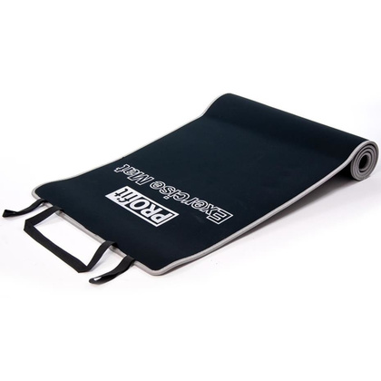 Mata do ćwiczeń Profit 180x60x0,6cm czarno szara DK 705