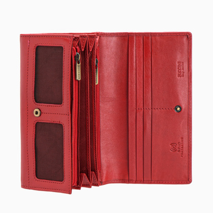 Portfel damski skórzany PUCCINI MURANO MU1944 3E Czerwony