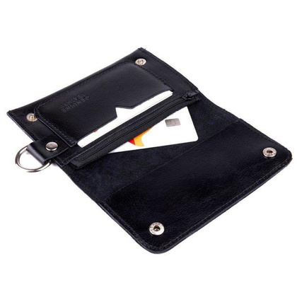 Portfel męski skórzany KEMER SOLIER SW20 Czarny - min. zamówienie 20 / 50 / 100 szt.