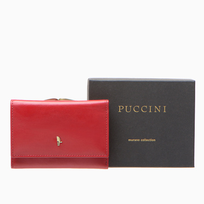 Portfel damski skórzany PUCCINI MURANO MU1950 3E Czerwony