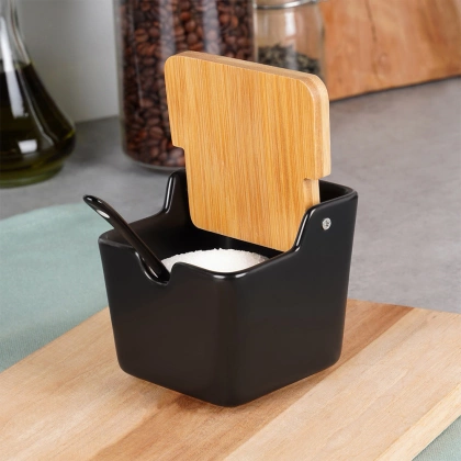 Cukierniczka ceramiczna czarna 250 ml