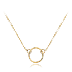 MINET Przyzwoity złoty naszyjnik z kółkiem Au 585/1000 1,50g