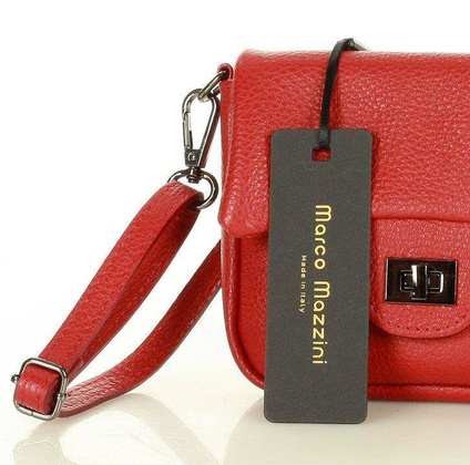 Mini torebka etui na telefon na pasku wizytowa listonoszka phone pouch - MARCO MAZZINI czerwony - min. zamówienie 20 / 50 / 100 szt.