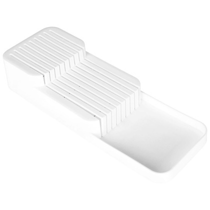 Organizer wkład do szuflady na noże kuchenne biały 39x14,5x7,5 cm