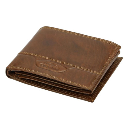 Skórzany męski portfel IBIZA 1373 czarny