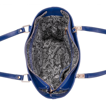 Torebka damska skórzana McKlein Cristina Granatowa