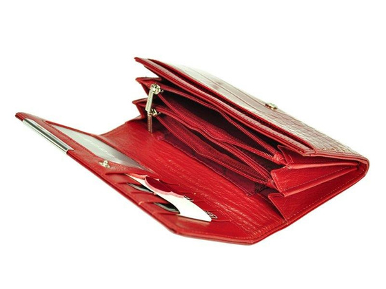 Portfel damski skórzany PELLUCCI BC-114 Czerwony