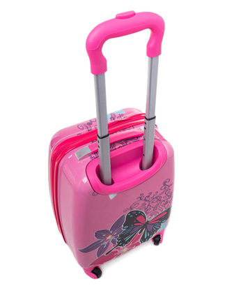 Walizka dziecięca KEMER RGL MOTYLEK Różowa