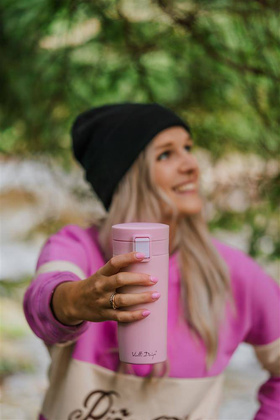 Kubek termiczny 400ml FUORI różowy 27688