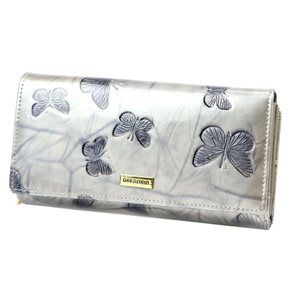 Portfel damski skórzany PELLUCCI BTS-122 popiel