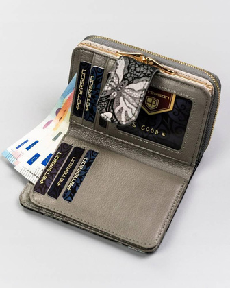 Skórzany portfel damski z systemem RFID