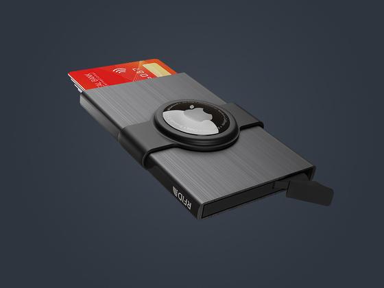 Etui na karty kredytowe RFID ZEN z uchwytem na AirTag 2157