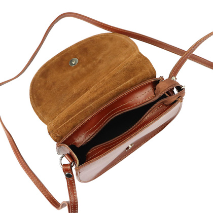 Torebka damska skórzana KEMER 38 carmel