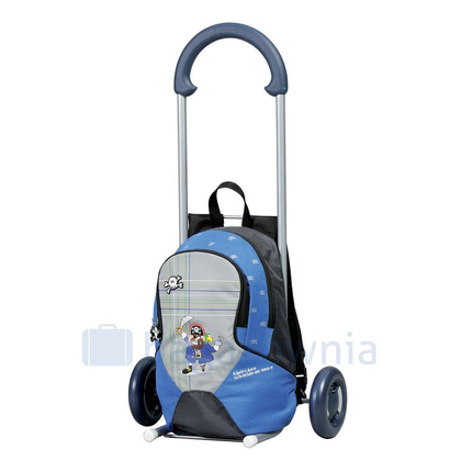 Wózek na plecak szkolny ANDERSEN New School 9-508-90 Niebieski