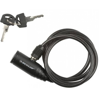 Zapięcie rowerowe Dunlop spiralne na klucz 0,8x150cm