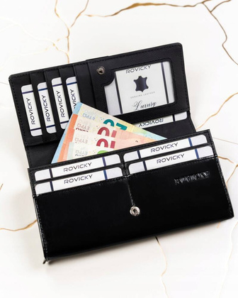 Duzy portfel damski ze skory naturalnej i ekologicznej