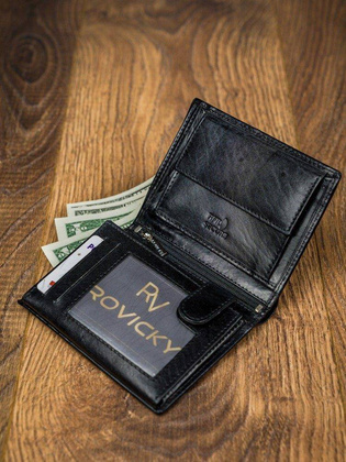 Rewelacyjny Męski Portfel Rovicky Skóra Naturalna