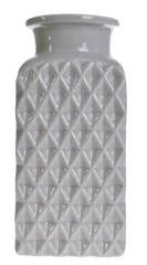 Wazon wytłaczany beżowy  średni