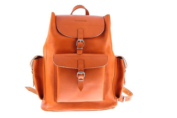 Ogromny plecak skórzany KEMER VOOC Vintage P40 koniak