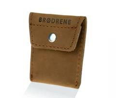 Skórzany portfel na monety bilonówka BRØDRENE CW02 jasny brąz - min. zamówienie 20 / 50 / 100 szt.