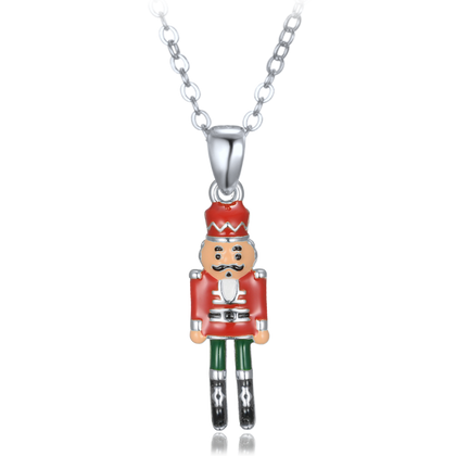 MINET Srebrny naszyjnik dziadek do orzechów