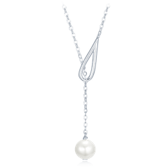 MINET Srebrny naszyjnik z naturalnymi perłami