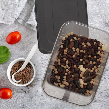 Pojemnik kuchenny z uchwytem pokrywką na produkty sypkie 2,75 l MATRIX