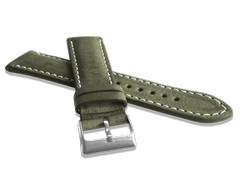 LAVVU Naturalnie barwiony zielony pasek NATURE ze skóry Top Grain - 18