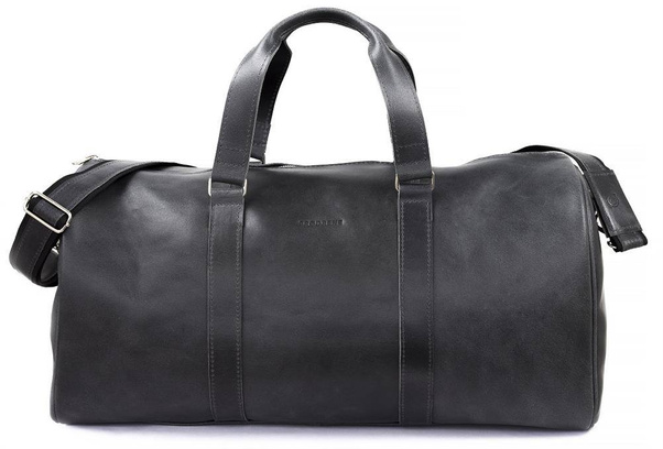 Skórzana torba podróżna na ramię BRØDRENE R20 grafit smooth leather - min. zamówienie 20 / 50 / 100 szt.