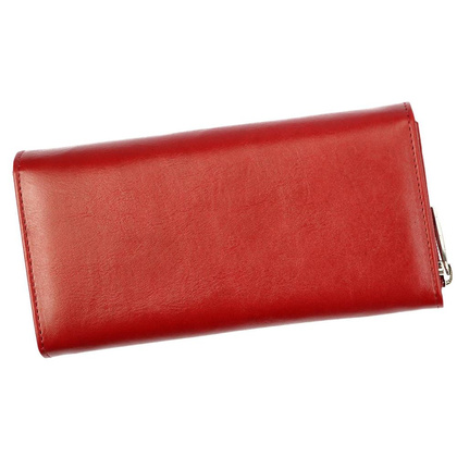 Portfel damski skórzany PIERRE CARDIN 06 ITALY 106 Czerwony