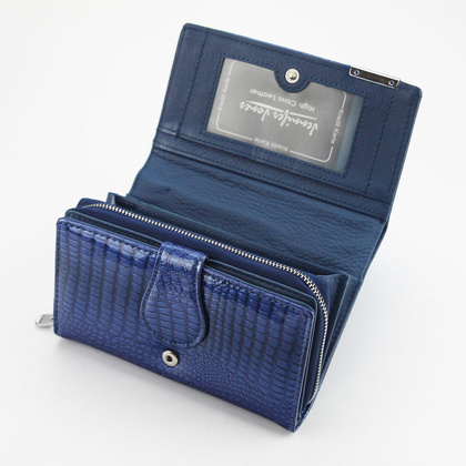 Portfel damski skórzany PELLUCCI 5261-2 Niebieski