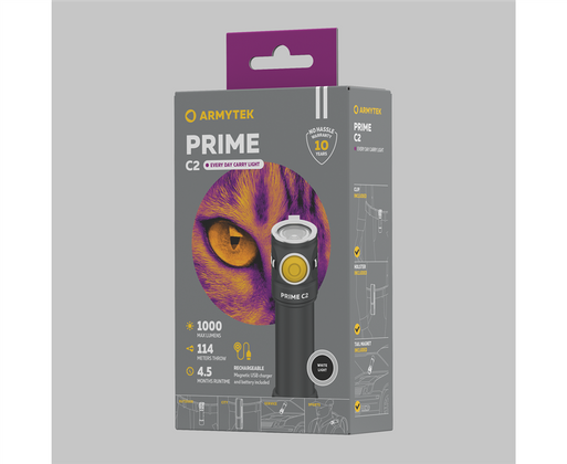 Latarka Armytek PRIME C2 PRO MAGNET USB White