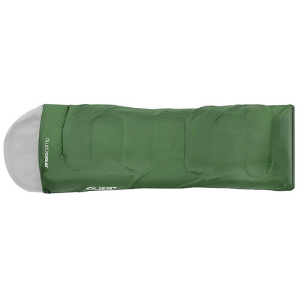ŚPIWÓR TURYSTYCZNY QUEST Z KOMPRESJĄ 210x70CM ZIELONY ENERO CAMP