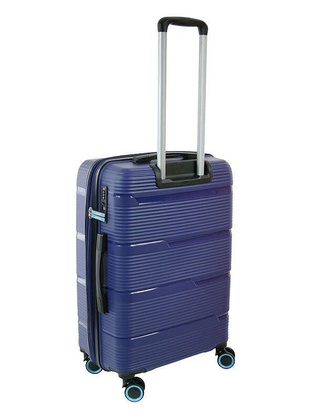 Średnia walizka DIELLE 170 Niebieska