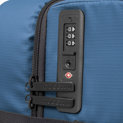 Średnia walizka PUCCINI COLORADO EM50249B 7A Niebieska