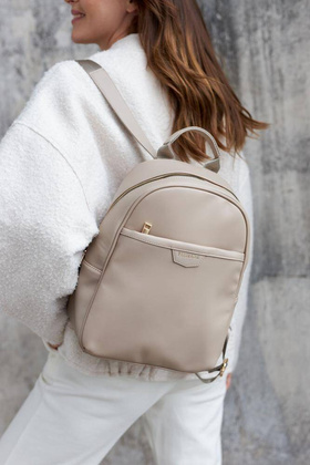 Pojemny plecak damski ze skóry ekologicznej