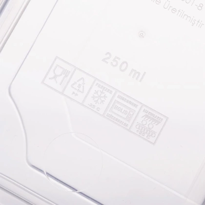 Pojemnik kuchenny dzielony do przechowywania żywności z pokrywką zamykany 500 ml