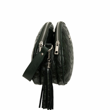 Zielona lakierowana torebka Canaletto – elegancja i funkcjonalność na co dzień TD810s261