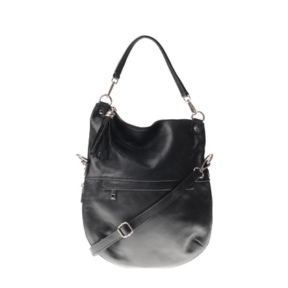 Torebka damska skórzana KEMER 675 Czarna - min. zamówienie 20 / 50 / 100 szt.