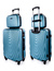 Średnia walizka PELLUCCI RGL 663 M + KUFEREK Metaliczno niebieska