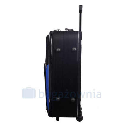 Mała kabinowa walizka PELLUCCI RGL 773 S Czarno Niebieska
