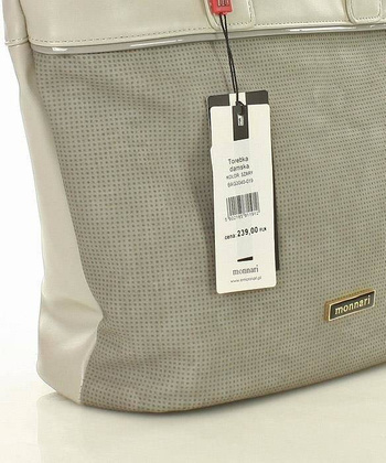 MONNARI Funkcjonalna torba shopper szary - min. zamówienie 20 / 50 / 100 szt.
