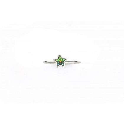 PIERŚCIONEK KRYSZTAŁEK SWAROVSKI STAL PLATEROWANA BIAŁYM ZŁOTEM PST461, Rozmiar pierścionków: US7 EU14