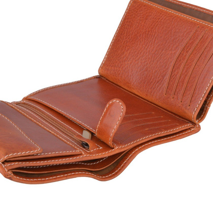 Portfel męski skórzany KEMER 012 Rudy - min. zamówienie 20 / 50 / 100 szt.