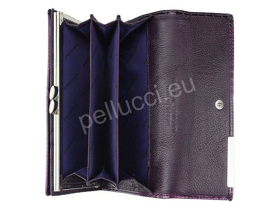Portfel damski skórzany PELLUCCI GF109 Niebieski
