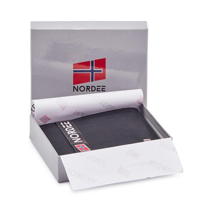 Portfel męski skórzany GW-2213 RFID Czarny