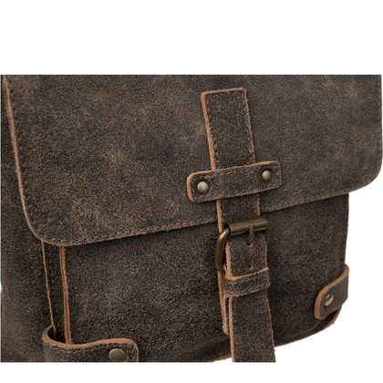 Męska torba na ramię Canaletto – postarzana skóra i wykończenia w starym złocie TM253s235