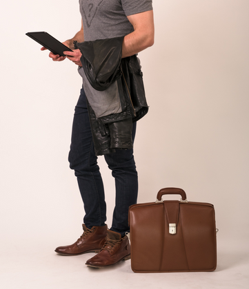 Teczka na laptop McKlein Harrison 17" Brązowa