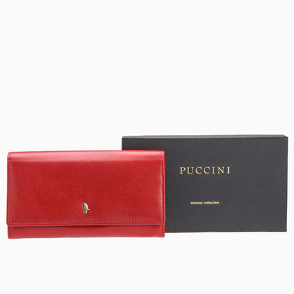 Portfel damski skórzany PUCCINI MURANO MU1944 3E Czerwony