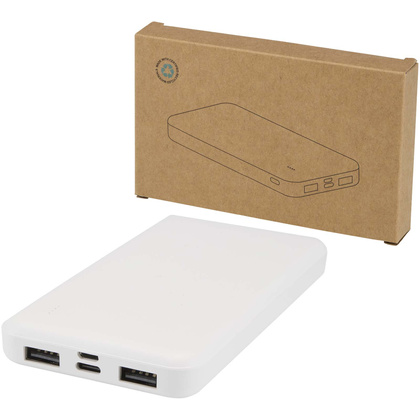 Intan powerbank o pojemności 10 000 mAh i mocy 10 W z tworzyw sztucznych pochodzących z recyklingu